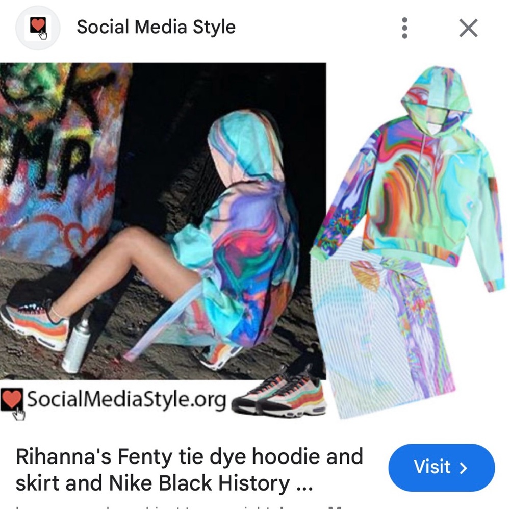 Fenty Beauty Colorful Tie-Dye Fabric
